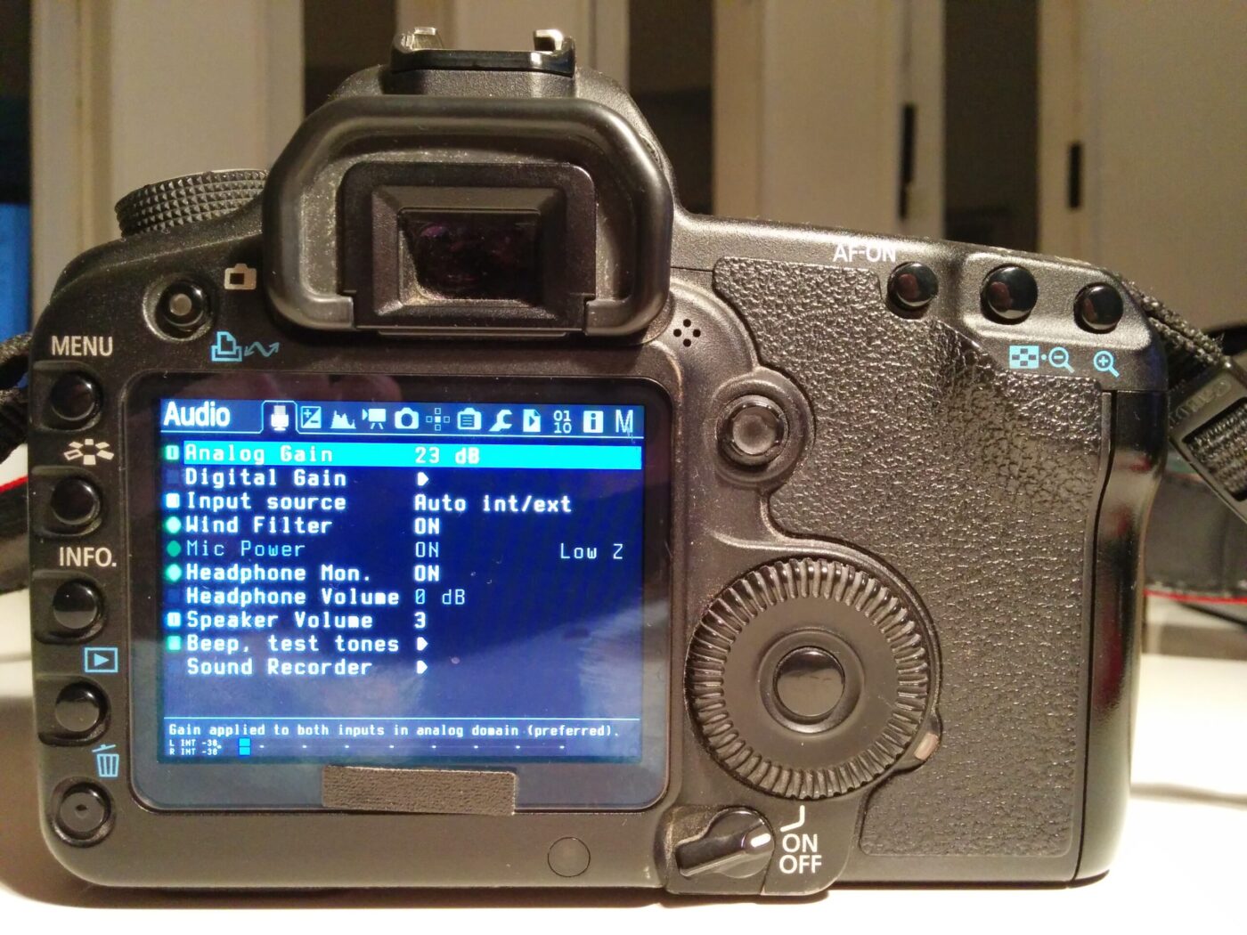 Magic Lantern on a Canon Camera